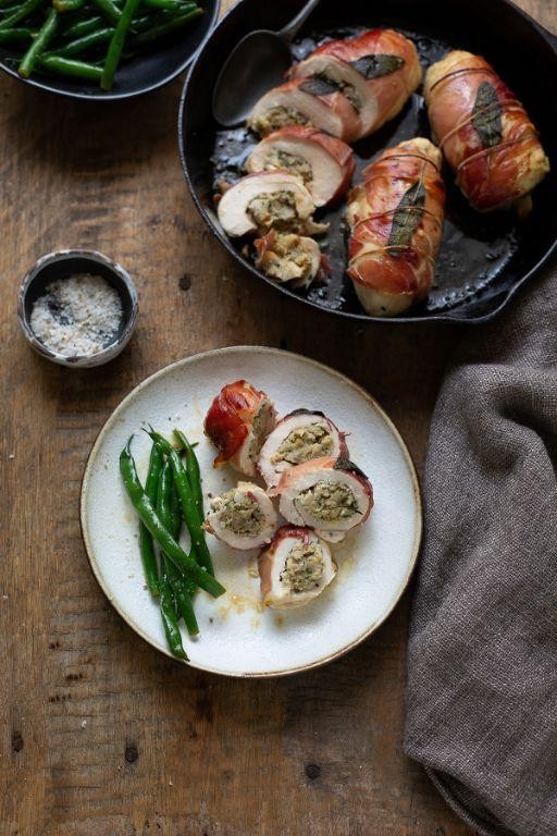 Apple and Sage Stuffed Pike