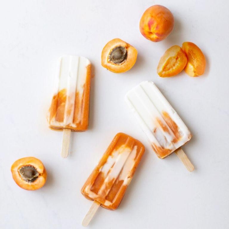 Apricot Honey Yogurt Pops