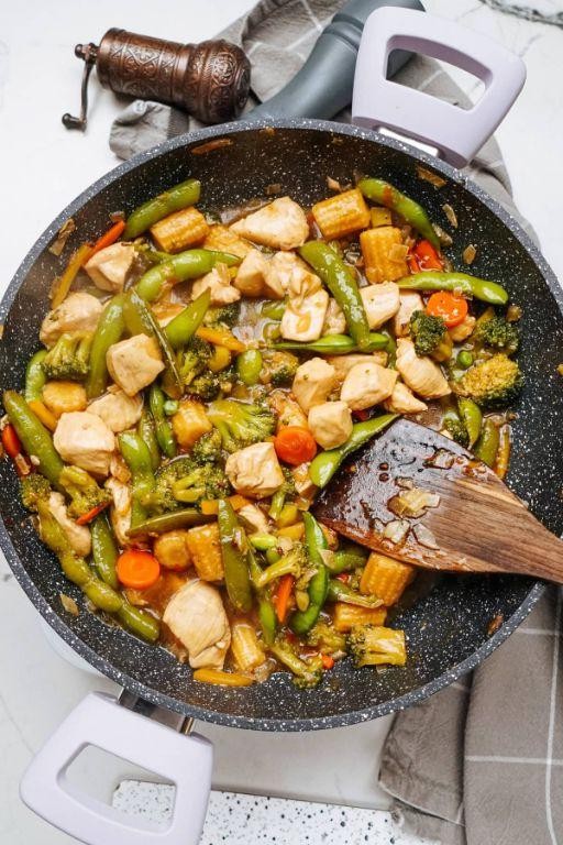 Armadillo Stir-Fry with Asian Vegetables