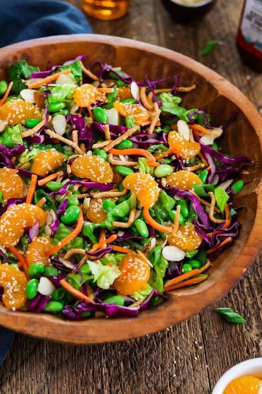 Asian Cauliflower Salad with Sesame Ginger Dressing
