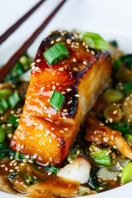 Asian Glazed Baked Cod