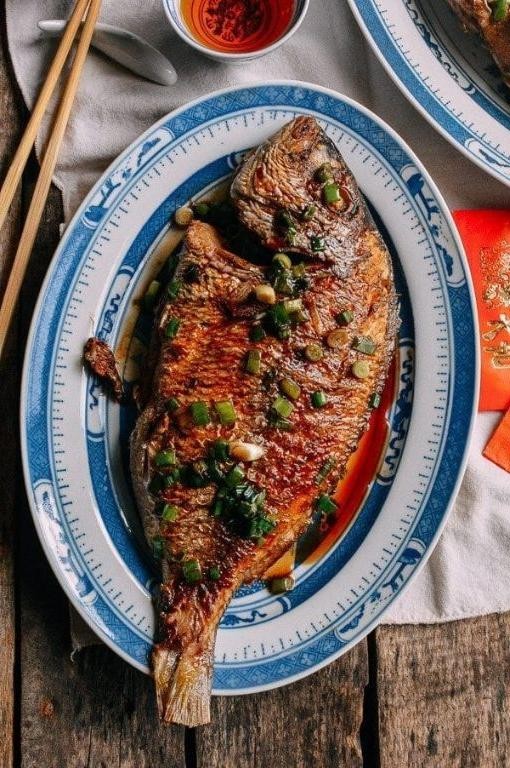 Asian Inspired Fried Red Snapper