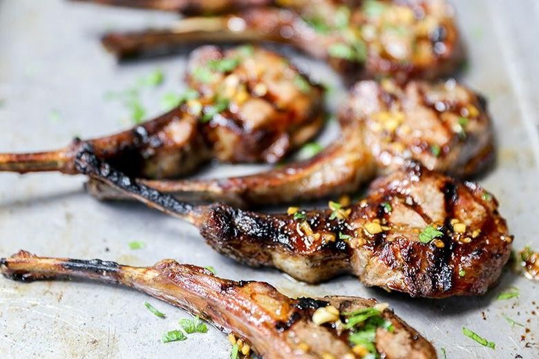 Asian-Inspired Grilled Lamb Chops with Soy and Ginger