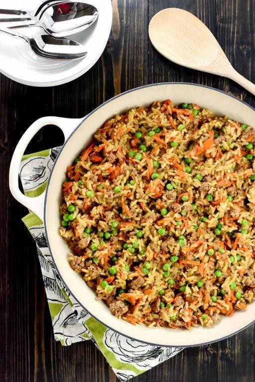 Asian-Inspired Hamburger Skillet