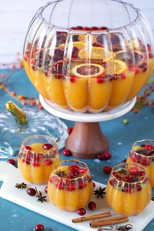 Autumn Spice Champagne Punch