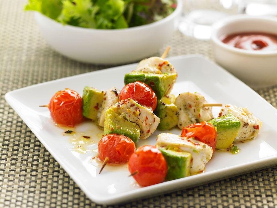 Avocado Chicken Kebabs