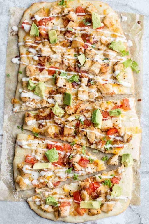 Avocado Chicken Pizza