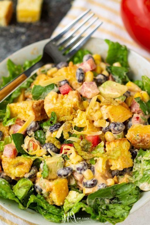 Avocado Lime Cornbread Salad