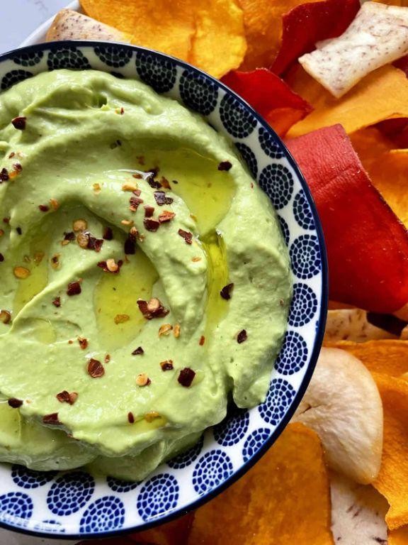 Avocado Lime Cottage Cheese Dip