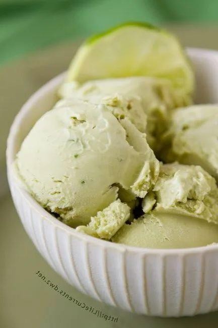 Avocado Lime Cottage Cheese Ice Cream