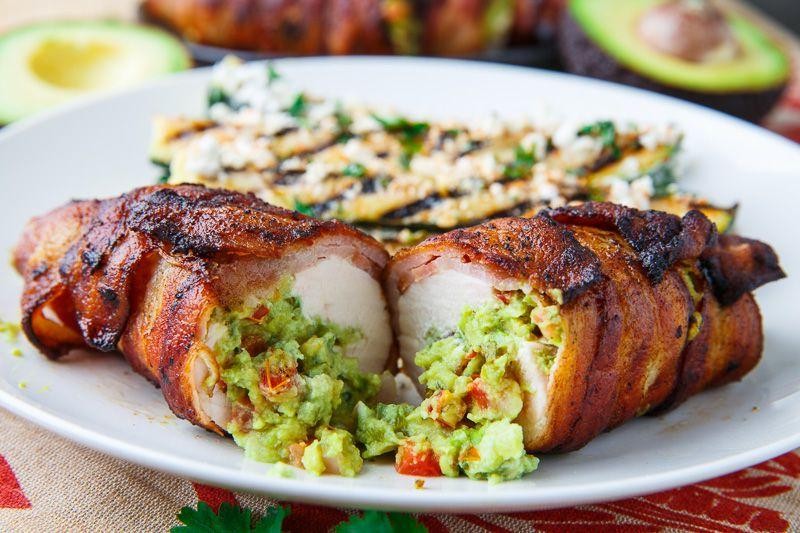 Avocado and Bacon Stuffed Chicken Breast