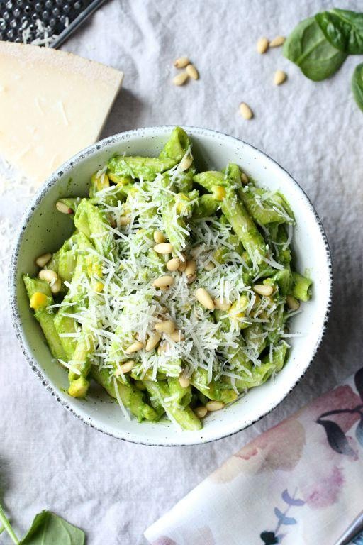 Avocado and Spinach Pasta