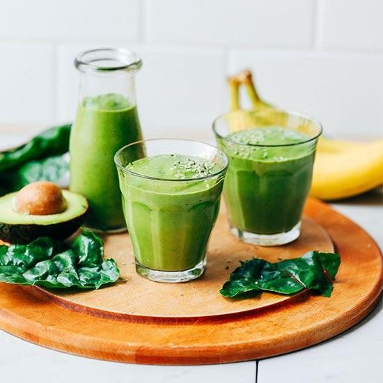 Avocado and Spinach Vegan Protein Smoothie