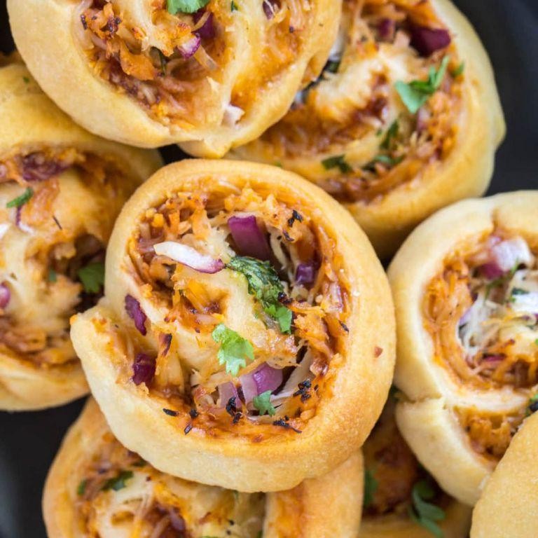 BBQ Chicken Crescent Roll Pizza