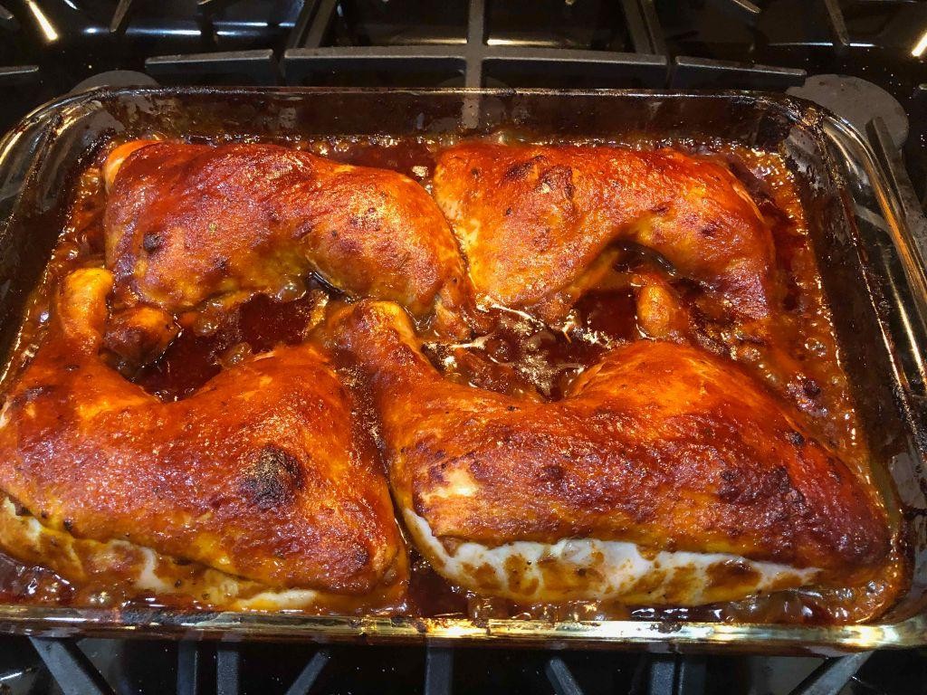 BBQ Chicken Leg Quarter Casserole