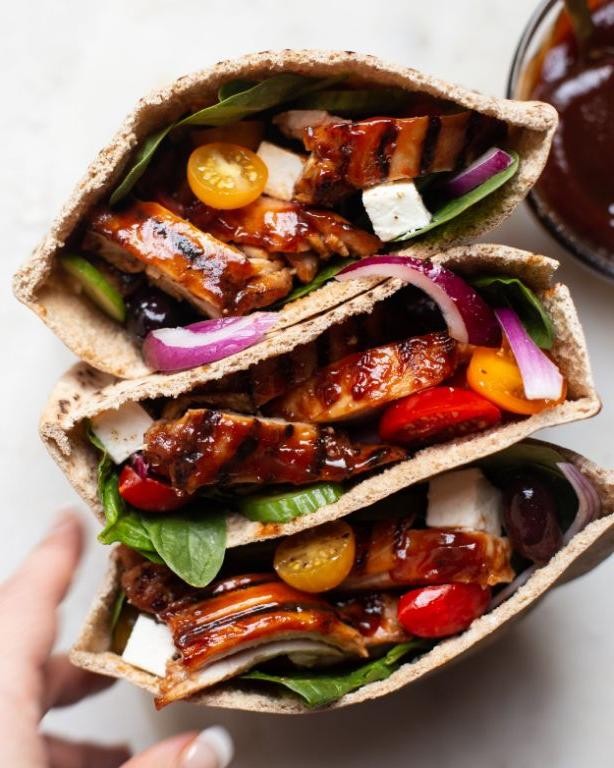 BBQ Chicken Pita Pockets
