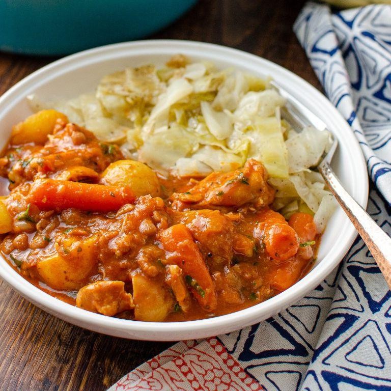 BBQ Chicken and Baked Bean Casserole