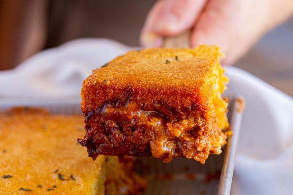 BBQ Chicken and Cornbread Casserole