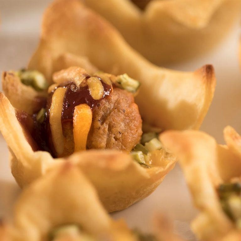 BBQ Glazed Frozen Meatball Bites