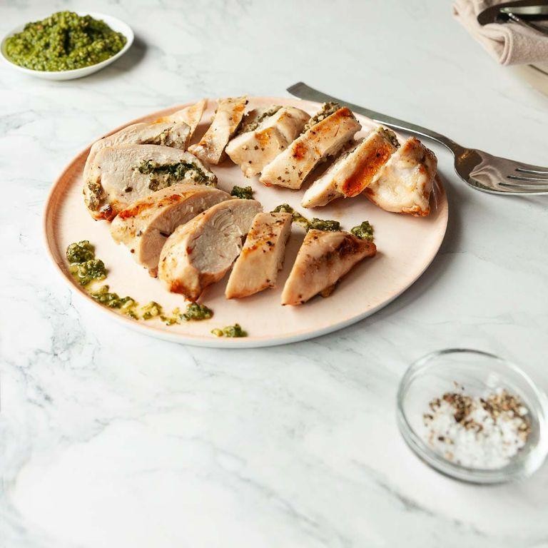 BBQ Mozzarella Stuffed Chicken Breast