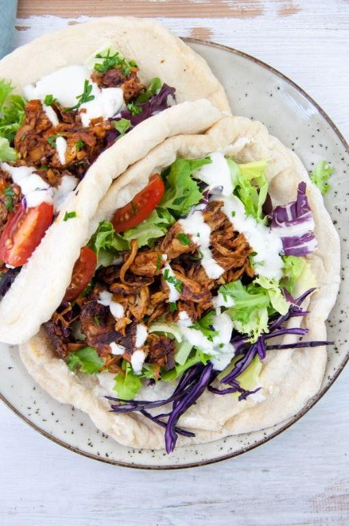 BBQ Pulled Jackfruit Wrap