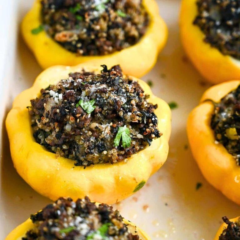 BBQ Pulled Pork Stuffed Patty Pan Squash