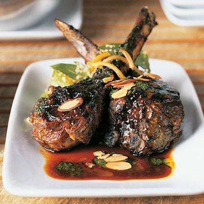 BBQ Sauce Glazed Lamb Chops