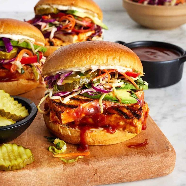 BBQ Smoked Tofu Sandwiches