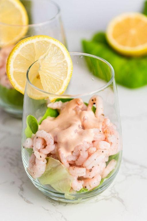 Baby Shrimp Cocktail with Homemade Sauce