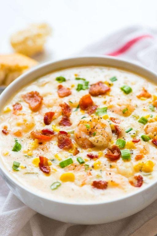 Baby Shrimp and Corn Chowder
