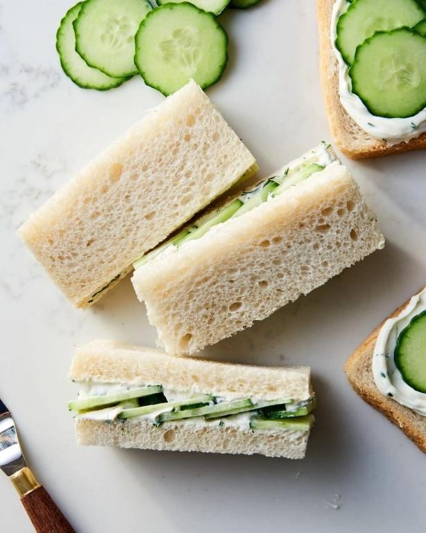 Babybel Cheese and Cucumber Sandwiches