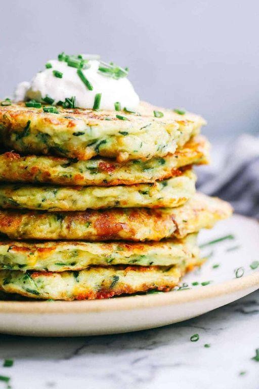Babybel Cheese and Zucchini Fritters