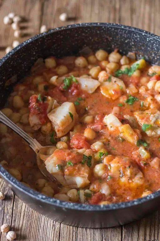 Baccala with Chickpeas