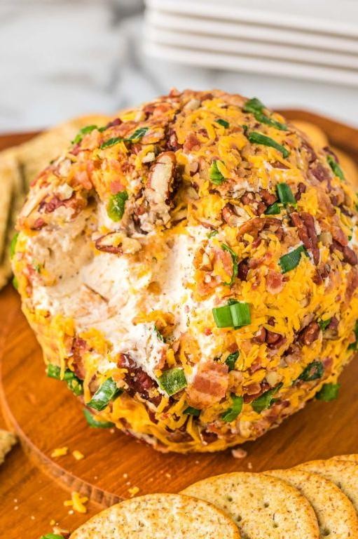 Bacon Cheese Balls with a Honey Mustard Dip