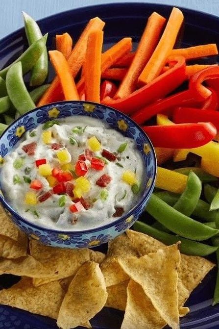 Bacon Ranch Cottage Cheese Dip