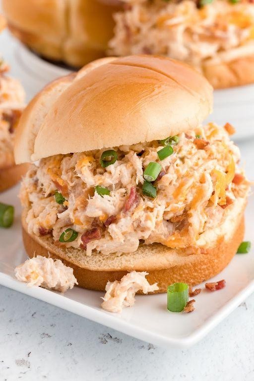 Bacon Ranch Shredded Chicken Sandwich