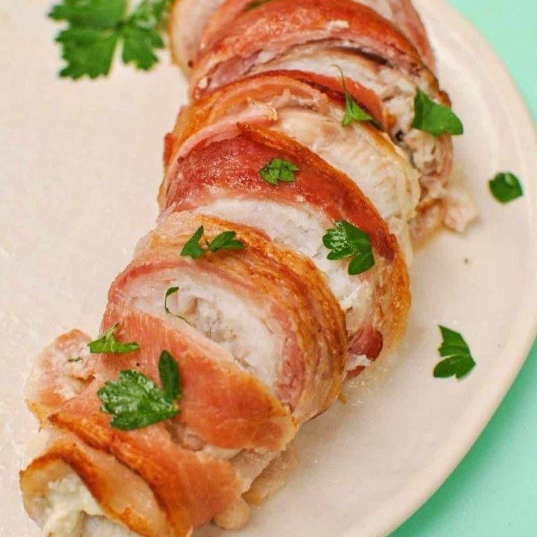 Bacon and Cheddar Stuffed Perch
