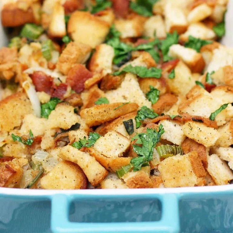Bacon and Onion Gluten Free Stuffing