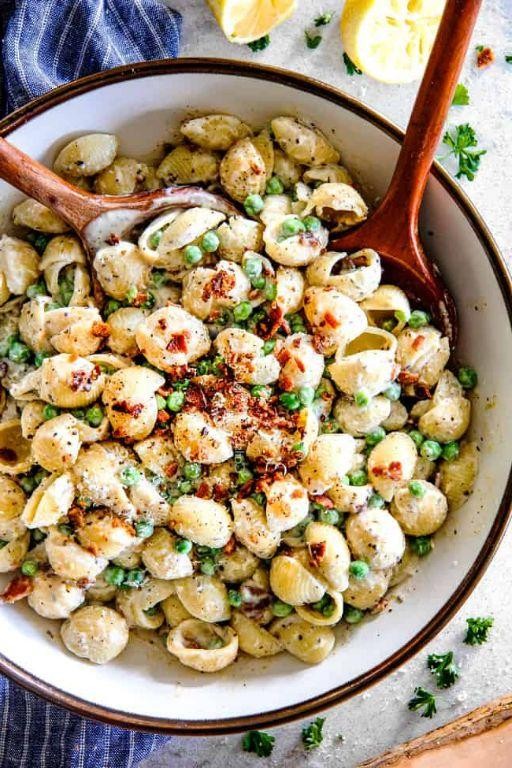 Bacon and Pea Pasta Salad