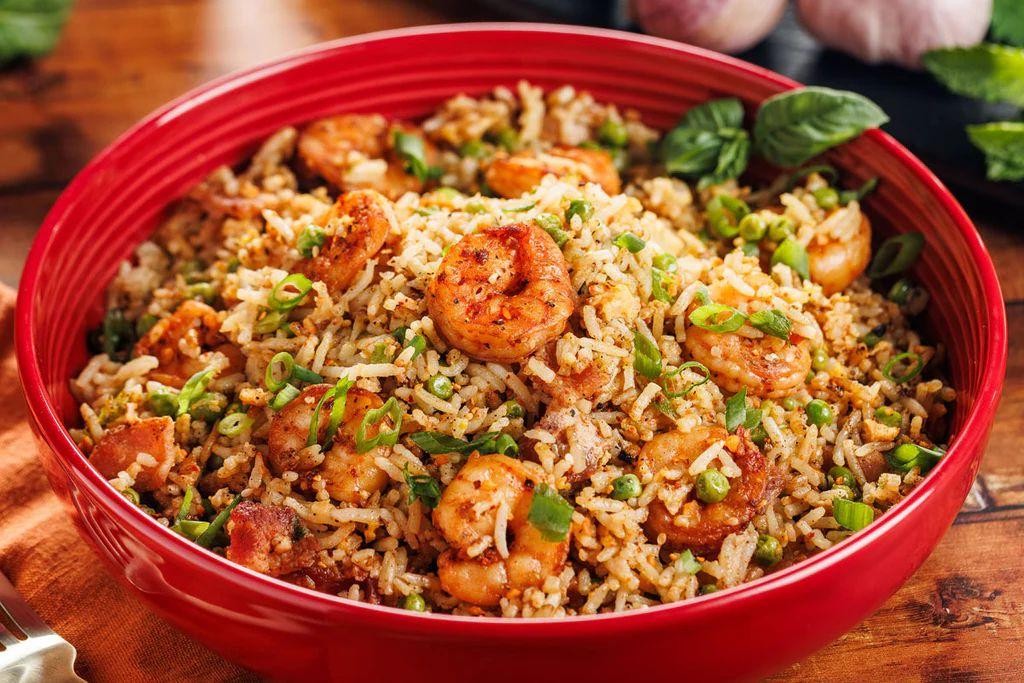 Bacon and Shrimp Fried Rice