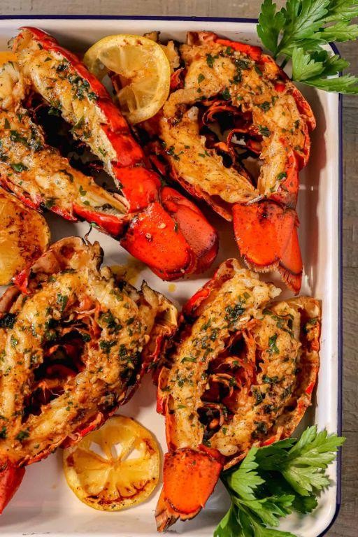 Bahama Breeze Grilled Lobster Tails with Garlic Butter
