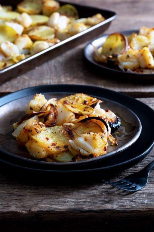 Baked Baccala with Potatoes