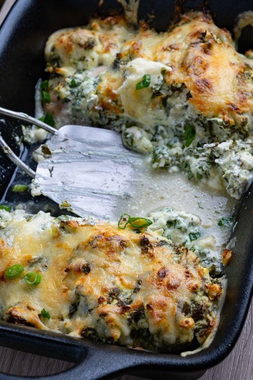 Baked Chicken with Spinach and Feta