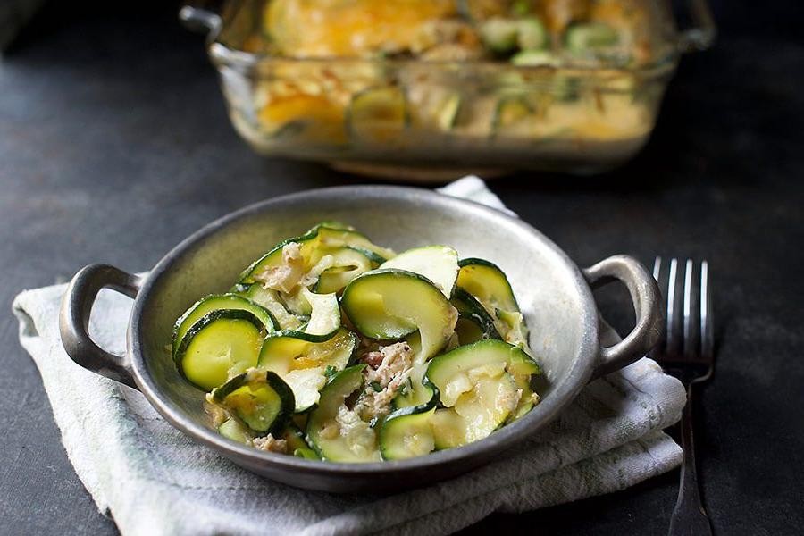 Baked Crab and Zucchini Casserole