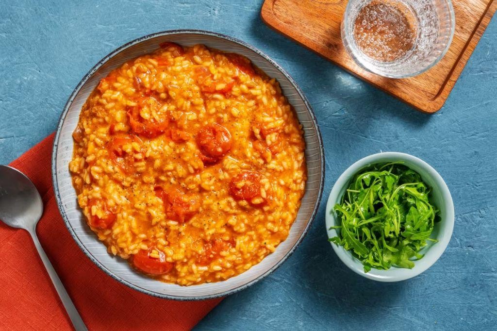 Baked Dubliner Cheese and Tomato Risotto