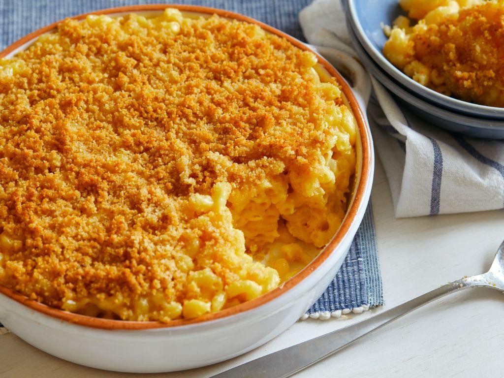 Baked Macaroni with Bread Crumbs