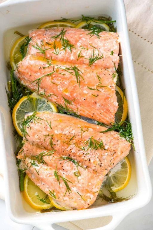 Baked Salmon with Dill
