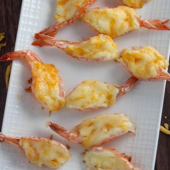 Baked Shrimp Francais with Cheese Crust