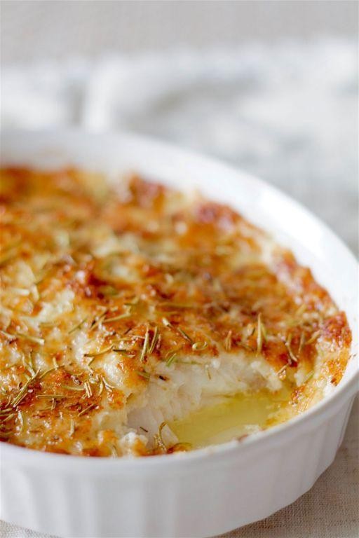 Baked Triggerfish with Parmesan Crust