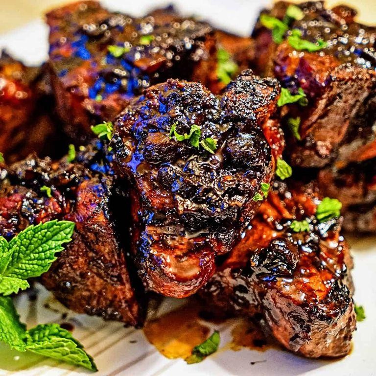 Balsamic Glazed Lamb Loin Chops